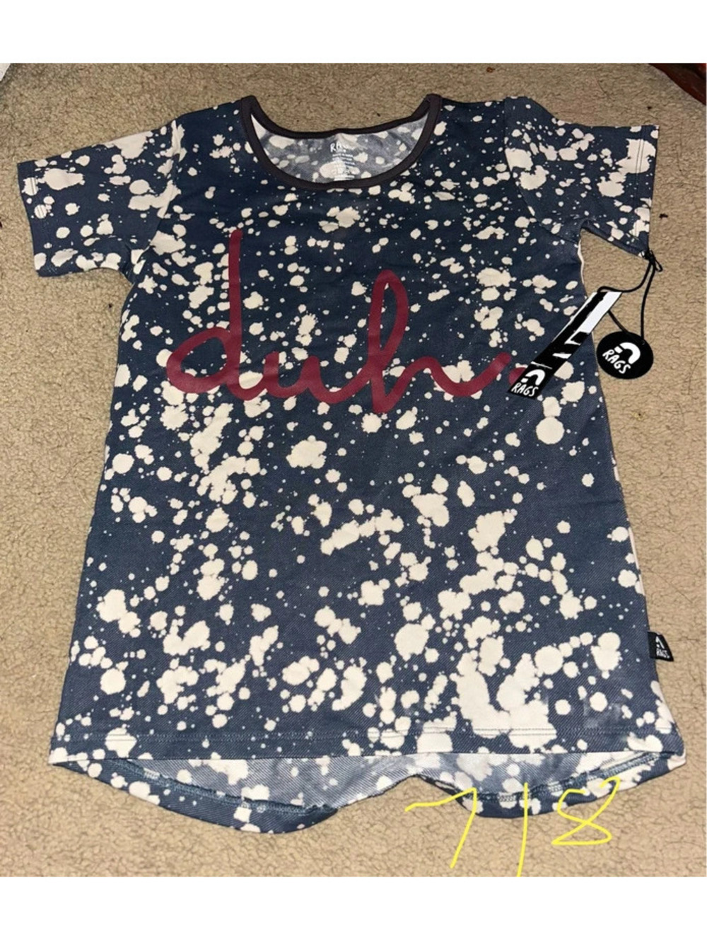 New 7/8 girls rags shirt